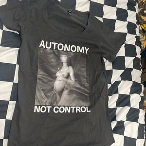 Autonomy Not Control Punk shirt